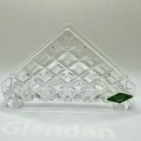 New ShannoN by Godinger Crystal Diamond Napkin Holder - Picture 1 of 9